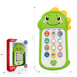 Huanger thiết kế mới nhất khủng long ánh sáng âm nhạc trẻ em điện thoại thông minh Đồ chơi điện thoại di động Đồ chơi điện thoại di động - Product Image 1