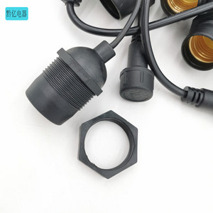 Guirlandes lumineuses solaires extérieures étanches E27 B22 IP65 en plastique pour décorations de Noël - Product Image 1