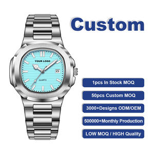Custom Your Own Logo Customized Service 613 8803 Quartz <b>Watches</b> Low Moq Low Price Fast Delivery <b>Silver</b> Case for <b>Watch</b> Back Dial - Product Image 4