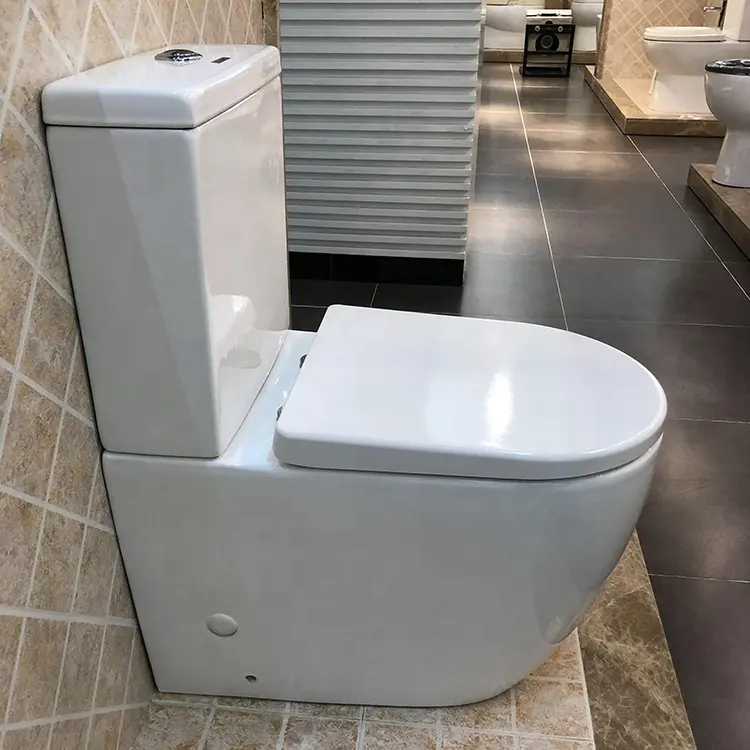 Toilet Australia Watermark Kamar Mandi Pasokan Pabrik Kamar Mandi Barat Keramik Dua Potong P-trap WC Toilet