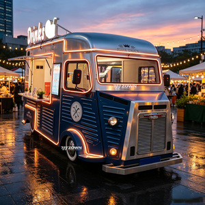 Camion de vente alimentaire électrique en acier inoxydable – Chariot de cuisine mobile pratique pour les snacks frits et l'exploitation quotidienne en rue - Product Image 1