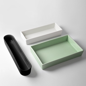 Jarrón Rectangular Moderno de Cerámica Ecológica <span class=keywords><strong>Ohara</strong></span> School of Ikebana, Maceta, Plato para Arreglos Florales, Recipientes para Uso Doméstico - Product Image 1