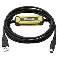 Cable USBACAB230 USB-DVP AMSAMOTION para Delta DVP EH ES EC EX SS DVP14SS211T DVP16-PLC, Cable de Programación y Descarga, PVC, Cable de Cobre, 2.5M