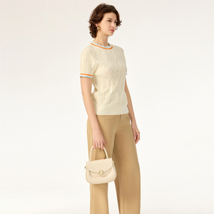 Maglione sportivo <span class=keywords><strong>donna</strong></span> <span class=keywords><strong>maglia</strong></span> da <span class=keywords><strong>donna</strong></span> Crop Top <span class=keywords><strong>arancione</strong></span> - Product Image 3