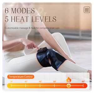 customization Cordless Heatedd Knee Massager <b>Electric</b> Massager with Red light Therapeutic Heat <b>Pad</b> for Body Leg Injuries Relief - Product Image 3