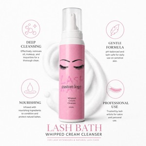 Mousse Nettoyante Cils Vegan Effet Crème Fouettée Marque Blanche pour Salons de Cils Professionnels – Nettoyant Moussant Doux pour <span class=keywords><strong>Yeux</strong></span> <span class=keywords><strong>Sensibles</strong></span> - Product Image 5