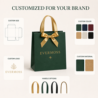 Sac cadeau en papier kraft recyclé personnalisé avec poignée Flexiloop et impression dorée pour emballage de Noël durable en gros