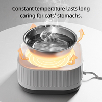 Fontaine d'eau chauffée pour chat, bol thermostatique d'hiver pour animaux de compagnie pour chiens chats, distributeur automatique d'eau chaude en gros