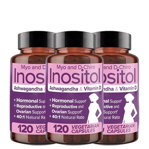 Faitury Atacado Mistura de Suplemento Myo-Inositol & D-Chiro Inositol 40:1 120 Cápsulas com Ashwagandha e Vitamina D - Product Image 2