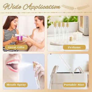 Empty <b>Perfume</b> Vial <b>Bottle</b> Refillable Sample Atomizer Tester Clear Glass Travel Cosmetic Screen Printing 3ml/<b>5ml</b>/10ml Custom - Product Image 4