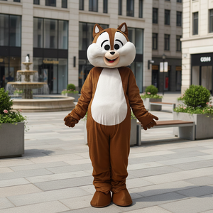 Costume de mascotte de <span class=keywords><strong>lapin</strong></span> de dessin animé <span class=keywords><strong>pas</strong></span> <span class=keywords><strong>cher</strong></span> pour adulte unisexe, peluche marchable pour fête d'Halloween, personnage animal - Product Image 2