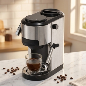 Cafetera Profesional Automática de 15 Bares para Cápsulas de Espresso, Cafetera Portátil Compacta para Latte, Cappuccino, <span class=keywords><strong>Barista</strong></span>, para el Hogar y la Oficina - Product Image 1