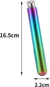 Botella de Acero Inoxidable con Forma de Cigarro, de 1.5 oz, con Fondo Redondo Largo, para Venta al Por Mayor - Product Image 2