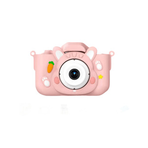Appareil photo pour enfants, enregistrement photo et vidéo, mini appareil photo reflex numérique de dessin animé, appareil photo instantané jouet, écran 2,0 pouces, CMOS, matériau en silicone - Product Image 6