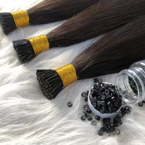 Extensions de cheveux 100% vierges naturels, double épaisseur, en gros, avec kératine italienne, pointes en <span class=keywords><strong>U</strong></span>/plates/en I - Product Image 2