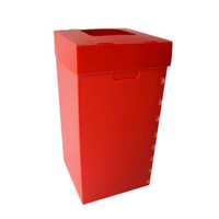 Boîte de rangement pliable en plastique PP avec poignée, organisateur domestique portable et peu encombrant pour le rangement quotidien à la maison