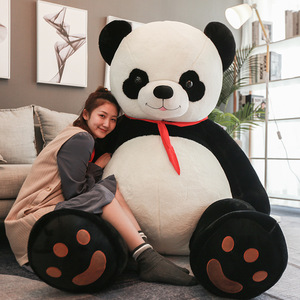JM 80-180CM Peluche Gigante <span class=keywords><strong>Panda</strong></span> all'Ingrosso, Oggetto di Scena per Fotografia, Orsacchiotto <span class=keywords><strong>Panda</strong></span> di Grandi Dimensioni, Cuscino Peluche da Abbraccio, Bambola - Product Image 3