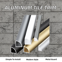 Profilé d'angle en aluminium en forme de L, épaisseur 2,5 mm, protection des bords des carreaux muraux, protection d'angle en métal anodisé, profil d'extrusion de bordure