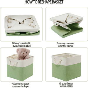 2024 Pliable Vêtements Organisateur Tissu Armoire Tiroir Pliable Organisateur Vêtements Pantalon Jeans Jouets Poignée Boîte De Rangement - Product Image 4