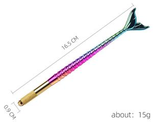 Stylo de microblading léger au design sirène, outil manuel de maquillage permanent 3D pour débutants - Product Image 4