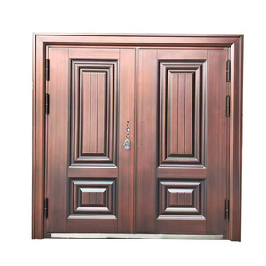 Portes de sécurité en acier, porte d'entrée, épaisseur 9 cm, isolation phonique, design traditionnel, usage extérieur - Product Image 2