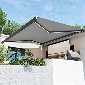 Toldo Retráctil <span class=keywords><strong>de</strong></span> Poliéster Resistente al Agua y a los Rayos UV con Brazo Plegable <span class=keywords><strong>de</strong></span> Aluminio <span class=keywords><strong>de</strong></span> Alta Resistencia <span class=keywords><strong>para</strong></span> Ventanas, Terrazas y Villas - Product Image 2