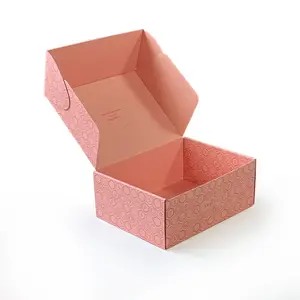 Custom Printing Recycled Hot Pink Mailing Printing Box corrugated Card Box Packaging Private Label Shipping Malier Boxes