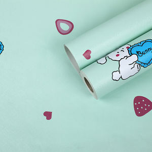 วอลเปเปอร์พีวีซีลายกระต่ายสีฟ้าอ่อนสำหรับห้องเด็กเล่นตกแต่งผนังผนังแผงวอลล์เปเปอร์สีฟ้าอ่อน - Product Image 2