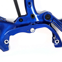 Cadre de suspension complet en alliage d'aluminium, cadre de vélo électrique à double suspension pour moteur bafang, nouveau design 2022