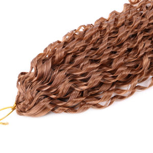 Ocean Wave Crochet Braid Hair Super Long Curly Ondulado Trenzado Cabello 24 pulgadas Mini Deep Curly Twist Extensión de cabello trenzado sintético - Product Image 4