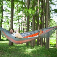 Hamac pop-up en nylon 210T pour camping en plein air moderne avec logo personnalisé avec sac de rangement et moustiquaire
