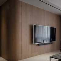 Panneau mural PVC pour rénovation intérieure, imperméable, WPC 3D, design moderne, charbon de bambou