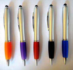 Promotional Custom logo Universal <b>Stylus</b> <b>Pen</b> Pencil for Soft Plastic Touch Screen 2 in 1 Plastic Ballpoint <b>Pen</b> - Product Image 3