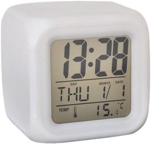 New Fashion Sublimation <b>Led</b> Color Children Seven Color Digital Alarm <b>Clock</b> - Product Image 1