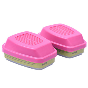 Respirateur demi-masque 6200 avec cartouches filtrantes pour vapeurs organiques 60926 pour la protection contre la poussière chimique et les gaz, masque réutilisable - Product Image 3