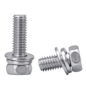 Juego de Combinación de Tornillos de Cabeza Hexagonal de Acero Inoxidable 201 Grado 8.8 con Junta y Resorte, Tres Semihuecos, M3 M6 - Product Image 4
