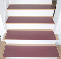 Tapis d'escalier modernes antidérapants en caoutchouc avec picots pour rebords d'escalier standard, pour escaliers intérieurs/extérieurs, porches, terrasses et marches de camping-car