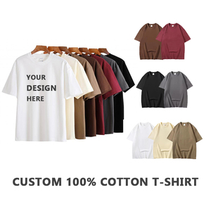 Camisetas de <span class=keywords><strong>Hombre</strong></span> al por Mayor, 230 g/m², 100% Algodón, Corte Holgado, Cuello Redondo, Logotipo Personalizado, Camisetas Lisas de Alta Calidad para Streetwear - Product Image 3
