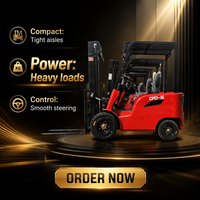 Nouveau chariot élévateur électrique compact de 1500 kg pour entrepôt, usine, ferme, Chine