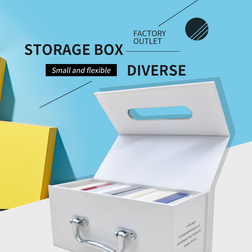 Muestra plegable personalizada de fábrica de cuarzo, vitrina de cartón plegable, almacenamiento de baldosas de cerámica, caja de cartón de papel, caja de piedra magnética
