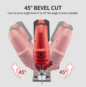Cafuwell ferramenta elétrica sem fio, PA4227B-Y-4D-1 20v bateria operada serra de corte de madeira ferramenta elétrica sem fio