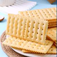 Biscuits Salés Fermentés Croustillants au Sel Marin en Gros, Faible Teneur en Sucre, Biscuits Salés Premium Faible en Matières Grasses