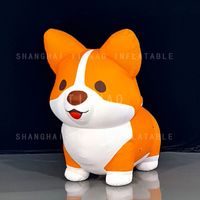 Corgi inflable mascota perro inflable de dibujos animados perro Pug inflable para decoración o publicidad o eventos