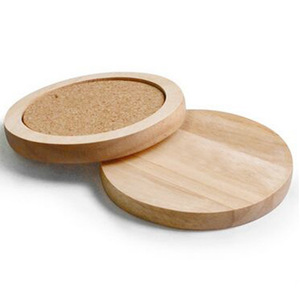 Posavasos Redondo de Pino Retro, Ecológico y Aislante para Uso Doméstico - Product Image 2
