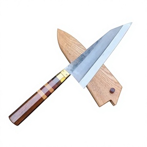 Top-Rated Custom Handmade Damascus Steel Kitchen Chef <b>Knives</b> Carbon Steel Vegetal Cutting <b>Knife</b> with Wooden Sheath - Product Image 2