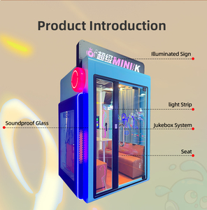 Shopping Mall Unattended Self Service Mobile Mini Self-service KTV Practice Room Amusement Park <strong>Karao</strong> Booth Soundproof Room - Product Image 2