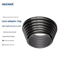 18 pièces NEEWER 37-82 mm Anneaux adaptateurs de filtre d'objectif d'appareil photo en aluminium à filetage lisse, à conversion de taille (Step-Up/Step-Down), pour filtres UV/ND/Polarisant en photographie