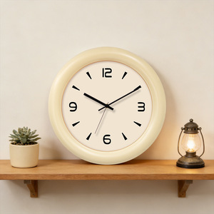 Warm Modern Simple Nordic Design Plastic Quartz <b>Battery</b> Powered Wall <b>Clock</b> for Living Room Home Decor - Product Image 2