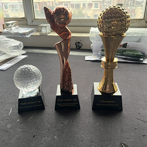 Trofeo Deportivo Personalizado para Baloncesto, <span class=keywords><strong>Golf</strong></span>, Fútbol, Trofeo de Cristal, Premio de Resina y Cristal - Product Image 3
