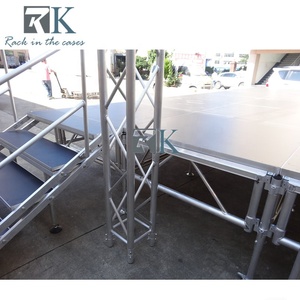 Portable Aluminum & Plywood for System Adjustable Height Quick Assembly for Outdoor Events Performance <b>Stage</b> <b>Platform</b> - Product Image 5